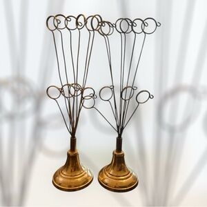 Vintage Gold Wire Photo Holders